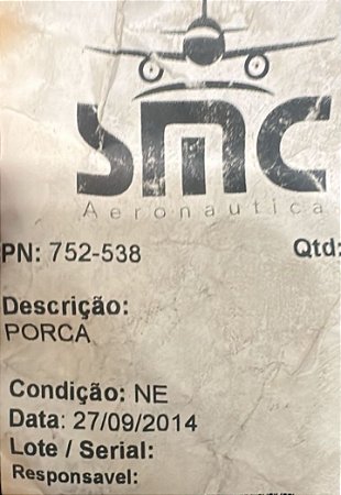 PORCA  - 752-538