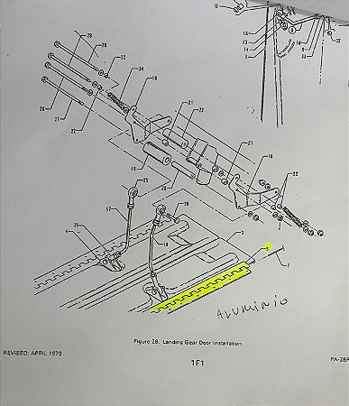 DOBRADIÇA PORTA BEQUILHA CORISCO T COMPLETA ESQ. - 35739-08 / 35742-04
