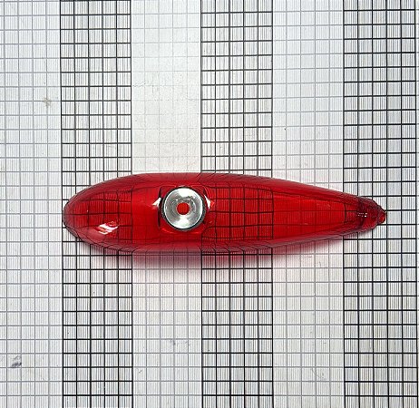 LENTE  FAROL ROTAÇÃO GRIMES  VERMELHA  - D-9961-3