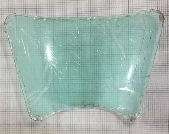 PARA-BRISA IPANEMA VERDE COM BORRACHA 5/32 ESPESSURA