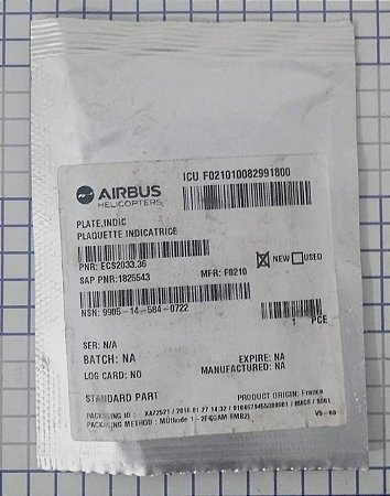 INDICATÓRIO DA PLACA - 9905-14-584-0722