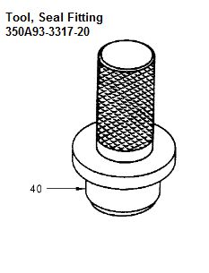 Tool Seal Fitting - 350A93-3317-20