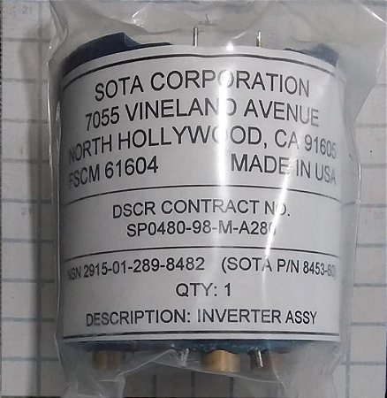 INVERTTER ASSEMBLY, FUEL PUMP - 8453-60 ( 2915-01-289-8482) ( SP0480-98-M-A280)