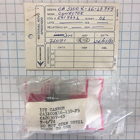 CONECTOR - CA3100K16-13PF9