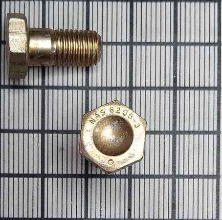 PARAFUSO SEXTAVADO - NAS6205-3
