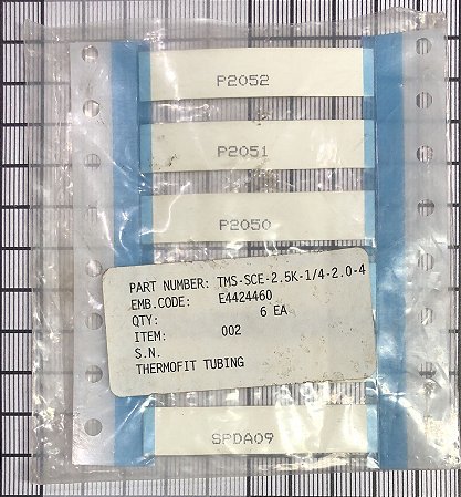 THERMOFIT TUBING - TMS-SCE-2.5K-1/4-2.0-4