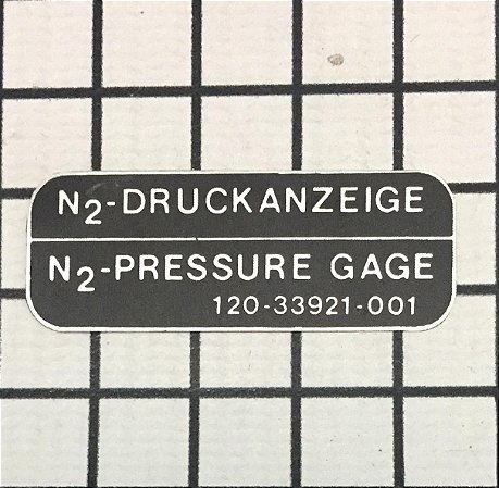 PLAQUETA - 120-33921-001