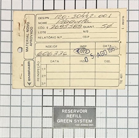 PLAQUETA - 120-30442-001