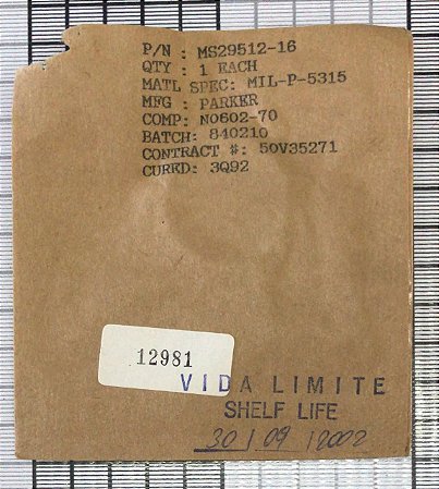 ANEL DE BORRACHA - M29512-16