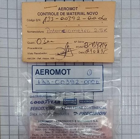 POTENCIÔMETRO - 133-00392-0006