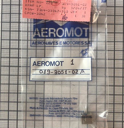 TRANSFORMADOR - 019-3051-02A