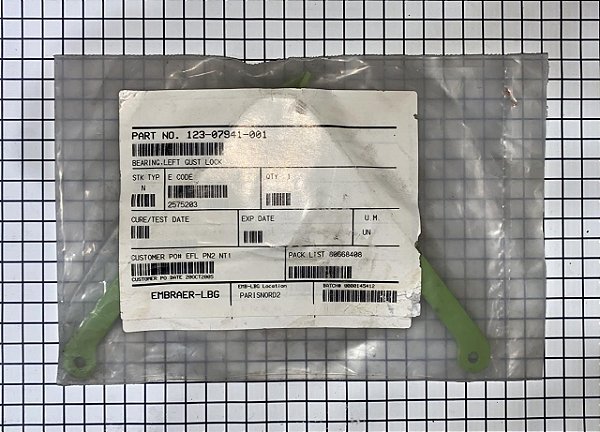 BEARING, LEFT GUST LOCK - 123-07841-001