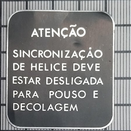 CHAPA INSCRIÇÃO - 4A-831-10-10-65