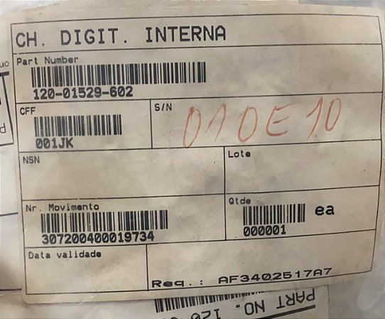CH. DIGIT. INTERNA - 120-01529-602