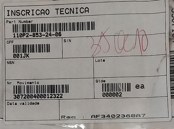 INSCRIÇÃO TECNICA - 110P2-853-24-06