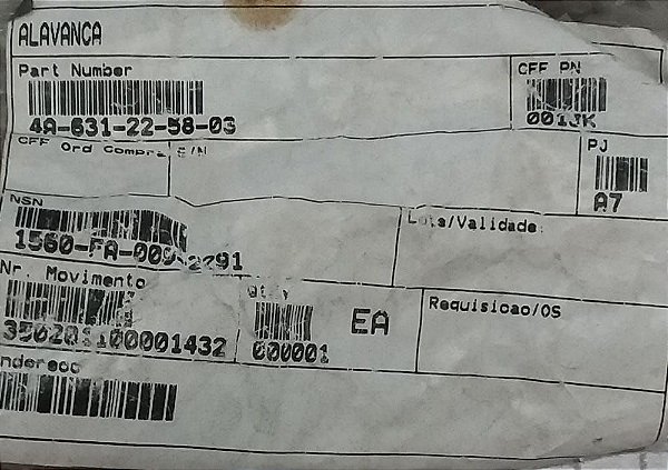 ALAVANCA - 4A-631-22-58-03