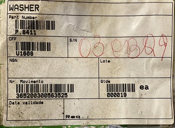 WASHER - P.8411