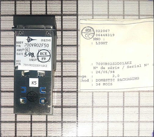 INDICATOR LIGHTING - 700VR02S3D01AKZ   (700VR02F50 )