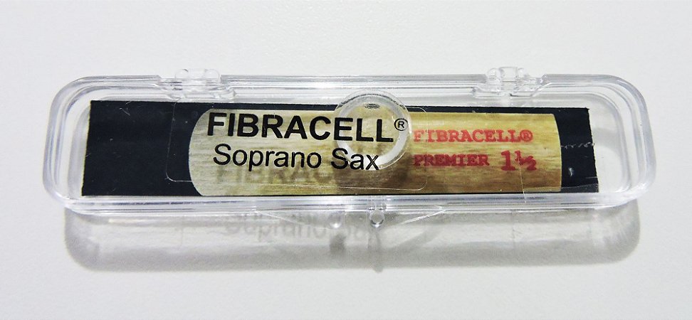 Palheta p/ Sopro Fibracell Premier - Sax Soprano n° 1,5 (original USA)