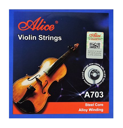 Encordoamento p/ Violino - Alice Violin Strings A703