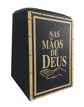 Cajon Jaguar K2 Pro Eletro Acústico Inclinado - modelo Mão de Deus