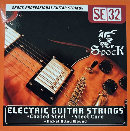 Cordas para Guitarra - 010 - marca Spock - SE32 Eletric Guitar Strings Importada