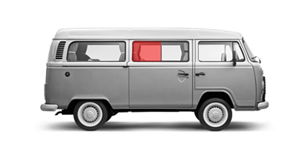 VIDRO LATERAL FIXO KOMBI MÉXICO