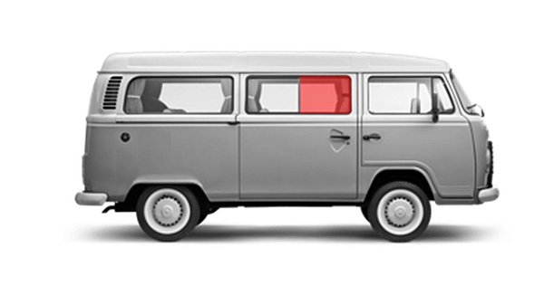 VIDRO LATERAL MÓVEL KOMBI MÉXICO