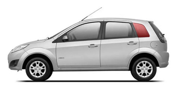 Vidro Lateral Fixo Fiesta Hatch Amazon