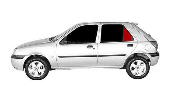 Vidro Lateral Fixo Traseiro Fiesta 96 Á 2001