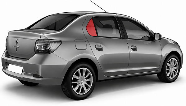 Vidro Lateral Fixo Traseiro Logan 2014 Á 2020