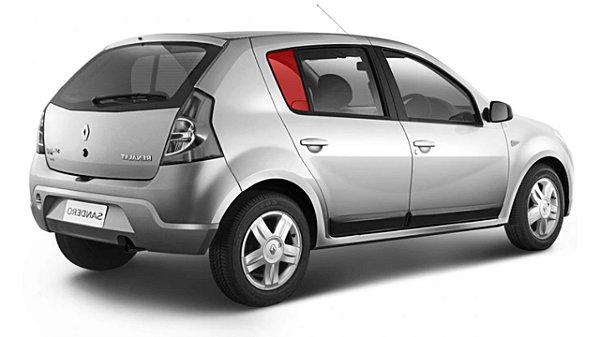 Vidro Lateral Fixo Traseiro Sandero 06 Á 2014
