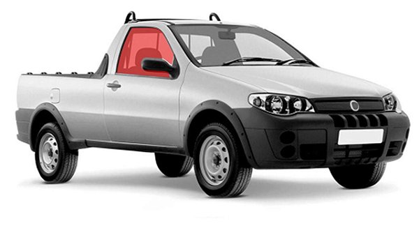 Vidro de Porta Fiat Strada