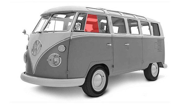 Vidro de Porta Móvel Kombi Corujinha