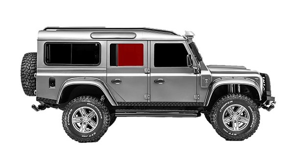 Vidro de Porta Traseira Land Rover Defender