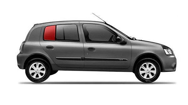 Vidro Lateral Traseiro Fixo Clio 4 Portas