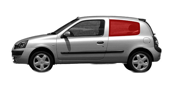 Vidro Lateral Fixo Clio 2 Portas