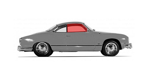 Vidro de Porta KARMANN GHIA