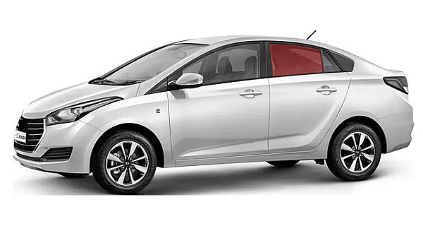 Vidro De Porta Traseira Hb20 Sedan