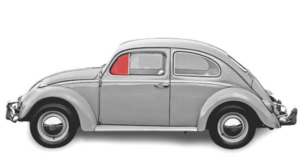 VIDRO DO QUEBRA-VENTO DO FUSCA