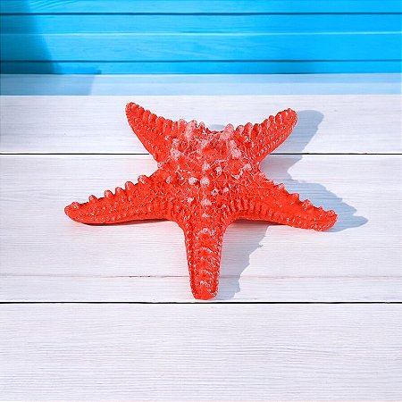 Enfeite Estrela do Mar Vermelha 14cm XH-03 A
