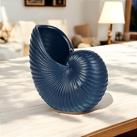 Enfeite Concha Caracol Azul Marinho XH-76 A