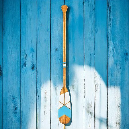 Remo Decorativo Azul Claro e Branco 100cm XD-92 C