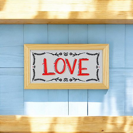 Quadro Azulejo Love XI-28