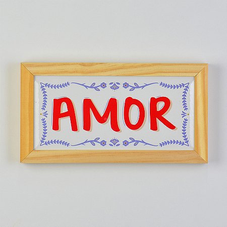 Quadro Azulejo Amor XI-29