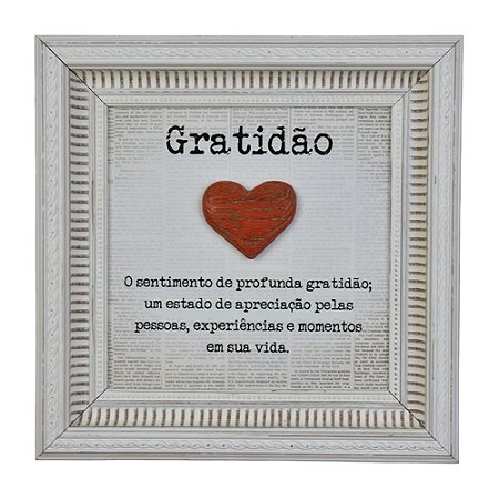 Quadro Azulejo 20x20 Gratidão XJ-20