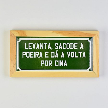 Quadro 16x29 Levanta Sacode a Poeira XL-17