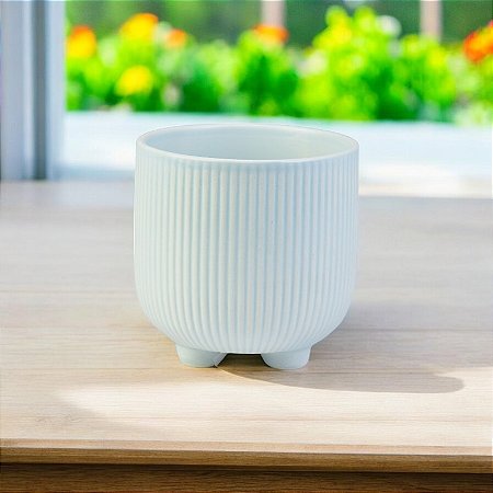Vaso Color Line Azul em Cerâmica TB-50 D
