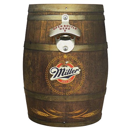 Abridor de Garrafa Barril Miller AB-16