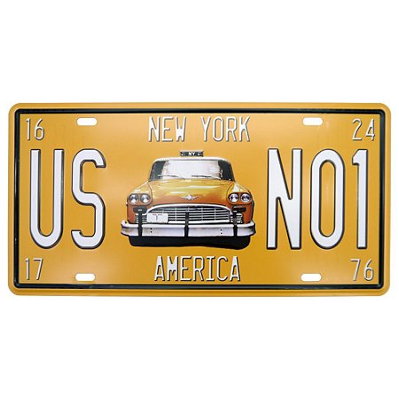 Placa de Metal Taxi CF-13